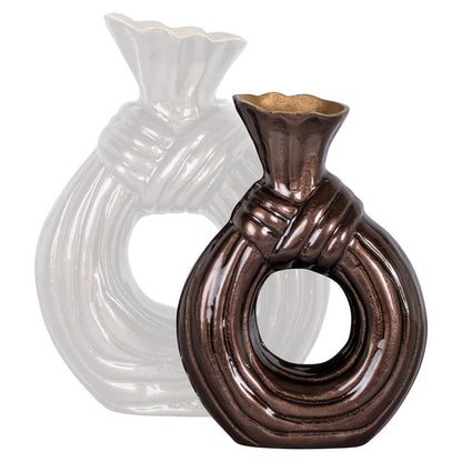 Richmond Interiors Vase Suen dark brown small Richmond Interiors