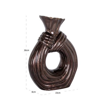 Richmond Interiors Vase Suen dark brown large Richmond Interiors