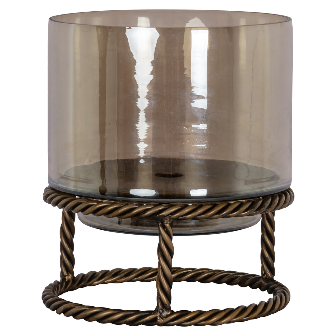 Richmond Interiors Windlicht Ropia brass antique small Windlicht Richmond Interiors