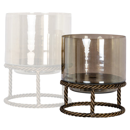 Richmond Interiors Windlicht Ropia brass antique small Windlicht Richmond Interiors