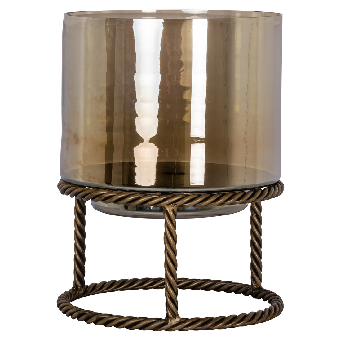 Richmond Interiors Windlicht Ropia brass antique large Windlicht Richmond Interiors