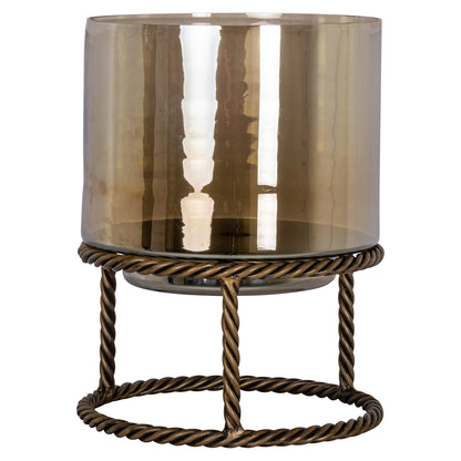 Richmond Interiors Windlicht Ropia brass antique large Windlicht Richmond Interiors