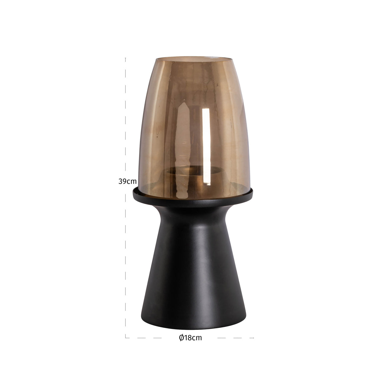 Richmond Interiors Windlicht Vienna black small Windlicht Richmond Interiors