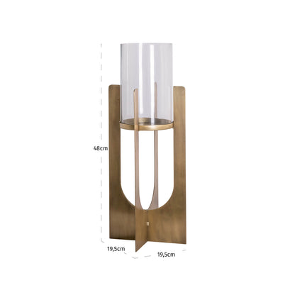 Richmond Interiors Windlicht Dalou gold large Windlicht Richmond Interiors