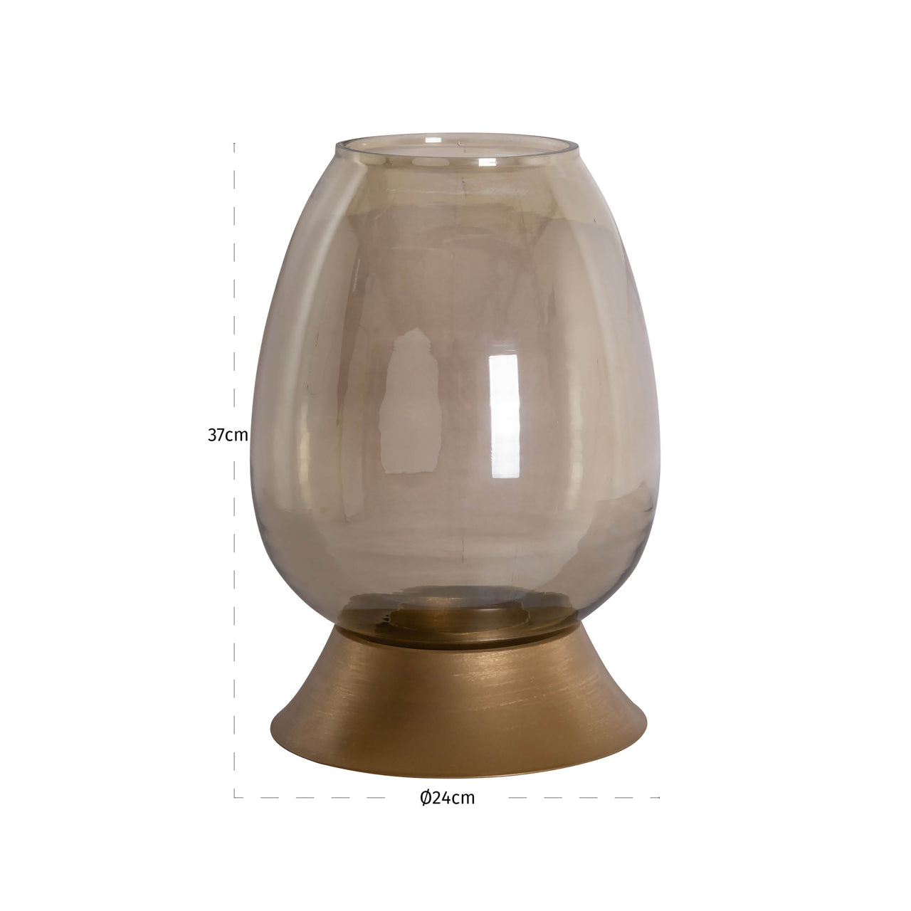 Richmond Interiors Windlicht Aubine gold small Windlicht Richmond Interiors