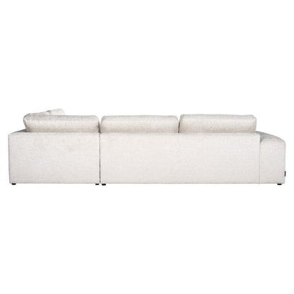 Richmond Interiors - Couch Lund 3 Sitzer + Ottomane rechts cream fusion 4-Sitzer Sofa Richmond Interiors