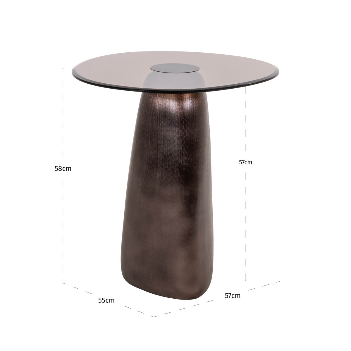 Richmond Interiors Beistelltisch Hayden bronze Richmond Interiors