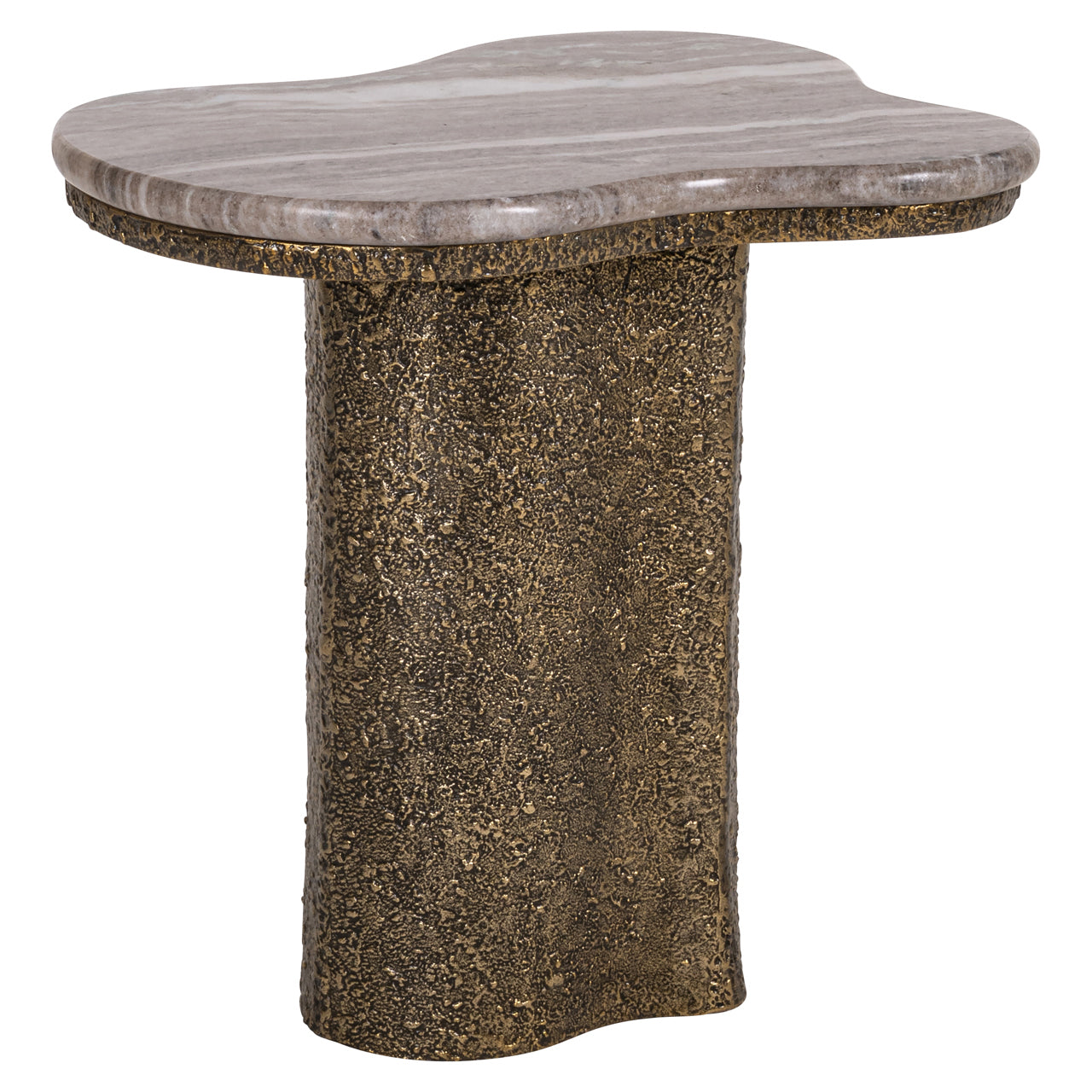 Richmond Interiors Beistelltisch Abandos brass antique Beistelltisch Richmond Interiors