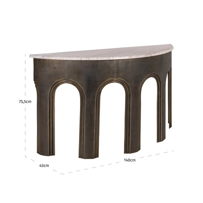 Richmond Interiors Konsole Sanchis brass antique Konsole Richmond Interiors