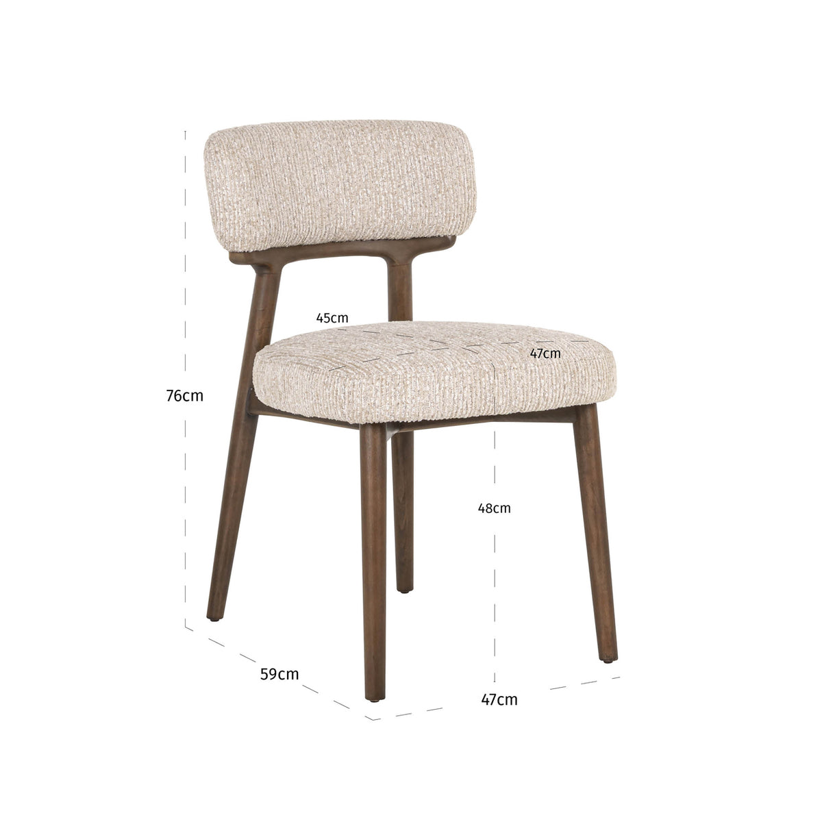 Richmond Interiors Esszimmerstuhl Basker natural linear (Set of 2) Richmond Interiors
