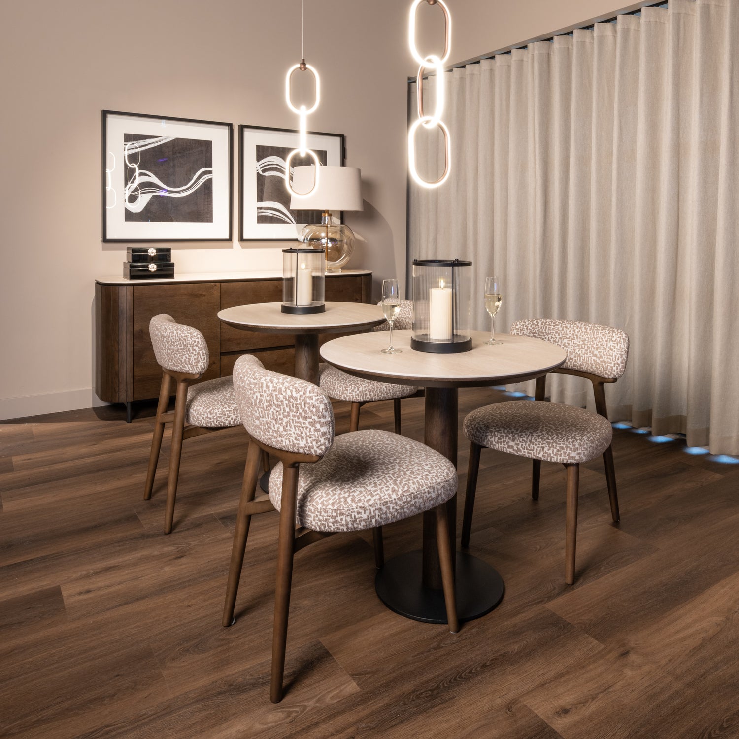 Richmond Interiors Esszimmerstuhl Basker natural geo (Set of 2) Esszimmerstuhl Richmond Interiors