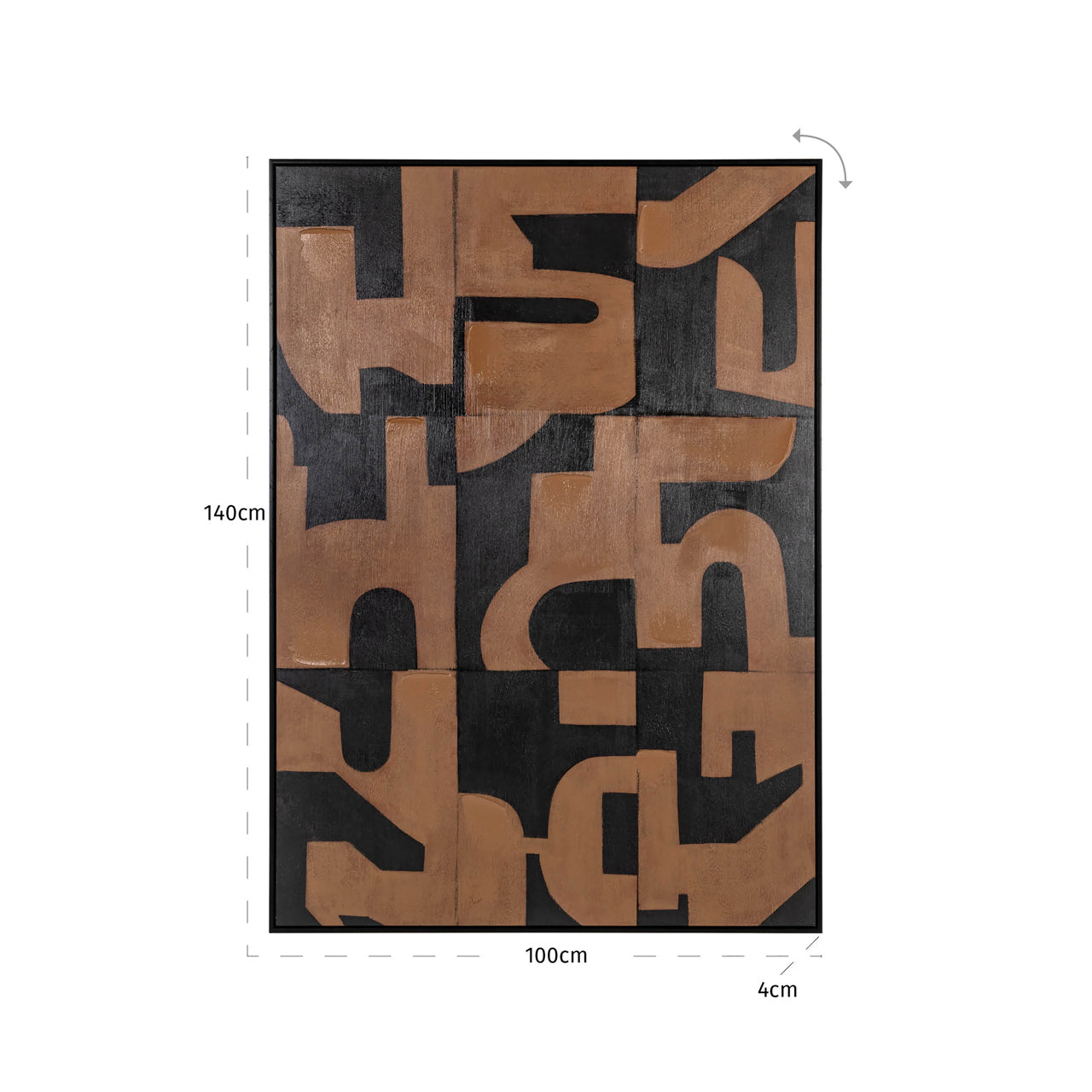 Richmond Interiors Wandkunst Cascade brown Wandkunst Richmond Interiors
