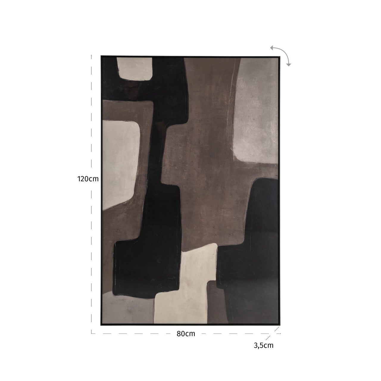 Richmond Interiors Wandkunst Mirage brown left Wandkunst Richmond Interiors