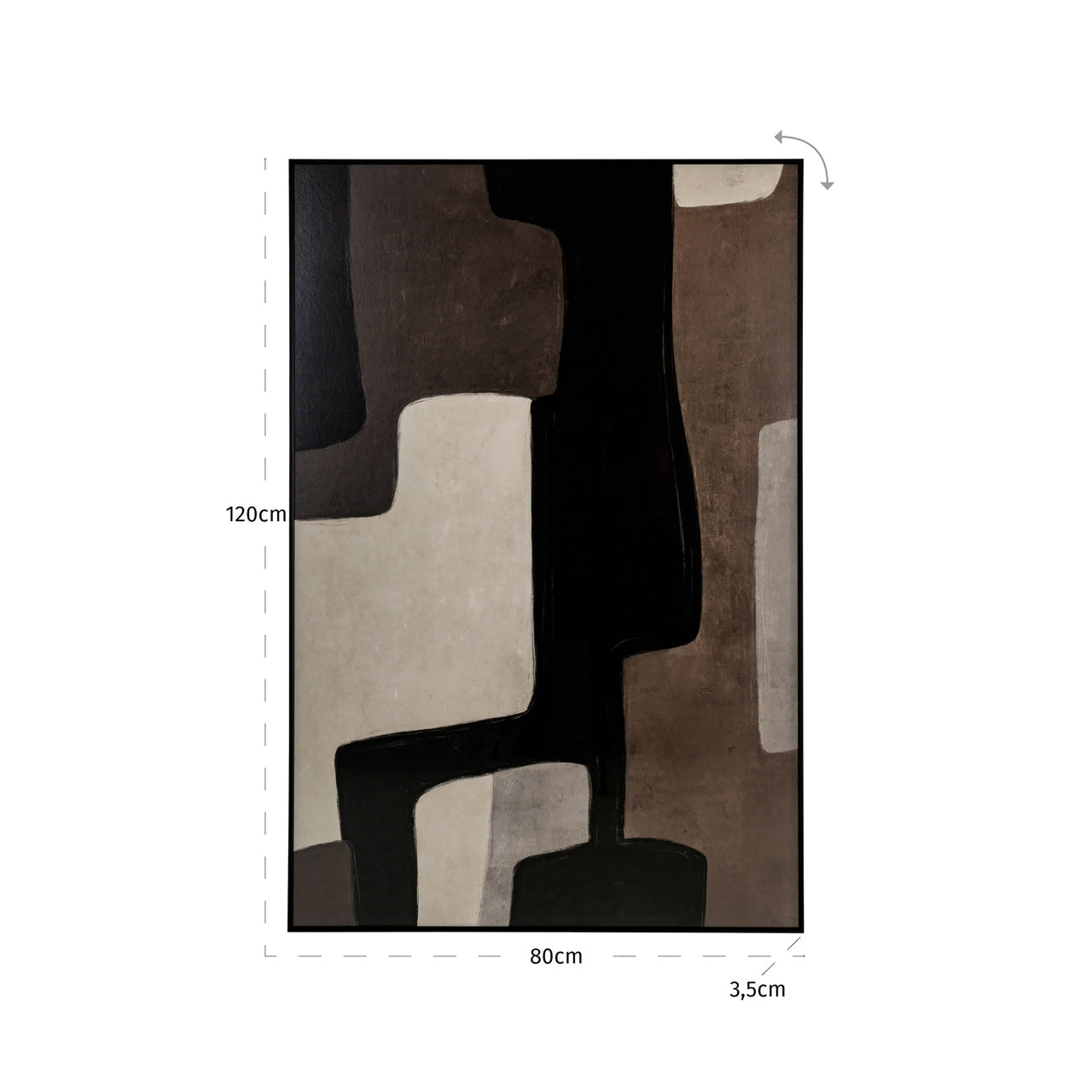 Richmond Interiors Wandkunst Mirage brown right Wandkunst Richmond Interiors