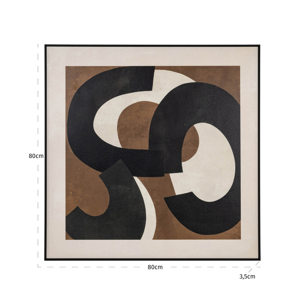Richmond Interiors Wandkunst Euphoria brown right Wandkunst Richmond Interiors