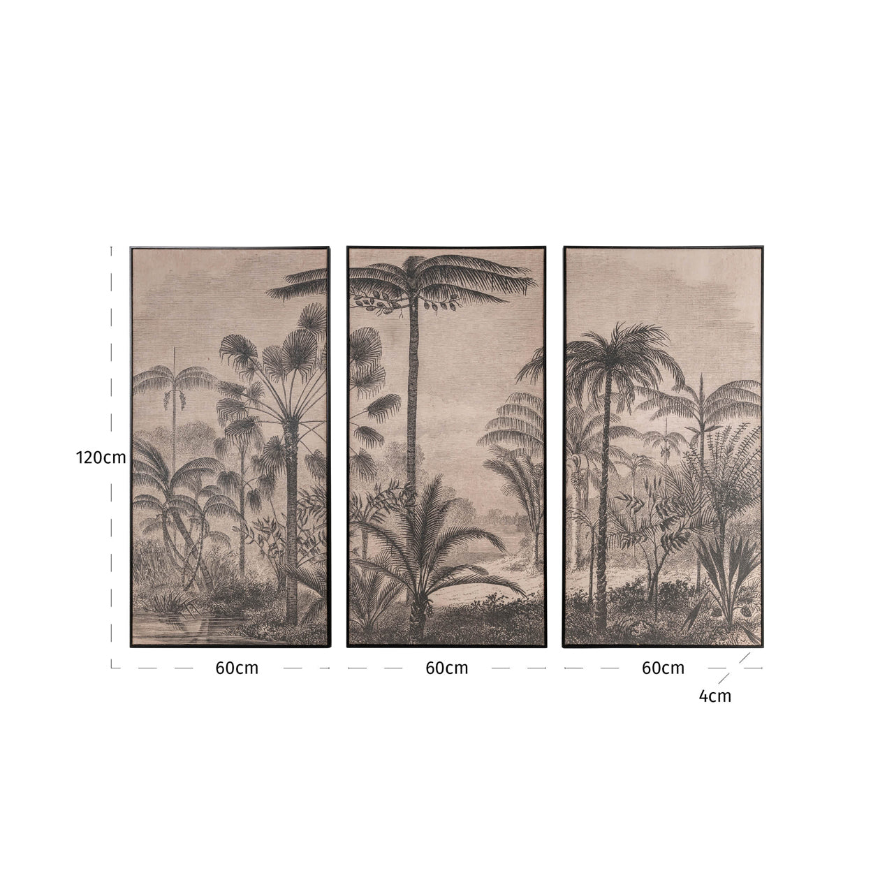 Richmond Interiors Wandkunst Rhapsody brown (Set of 3) Wandkunst Richmond Interiors