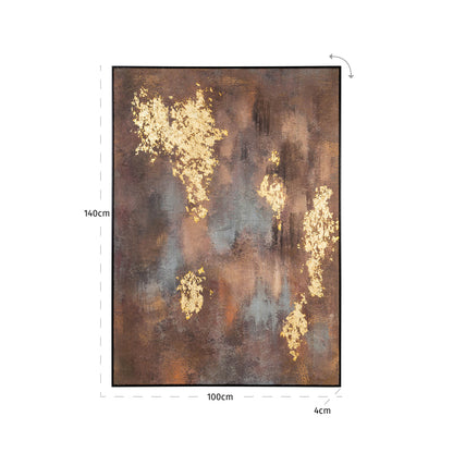 Richmond Interiors Wandkunst Golden gleam gold Richmond Interiors