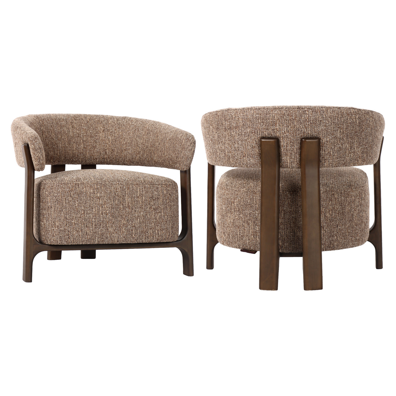 Richmond Interiors Lounge Stuhl Dalara brown tweed Lounge Stuhl Richmond Interiors