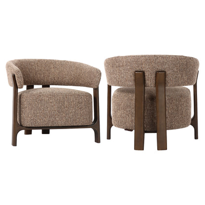 Richmond Interiors Lounge Stuhl Dalara brown tweed Lounge Stuhl Richmond Interiors