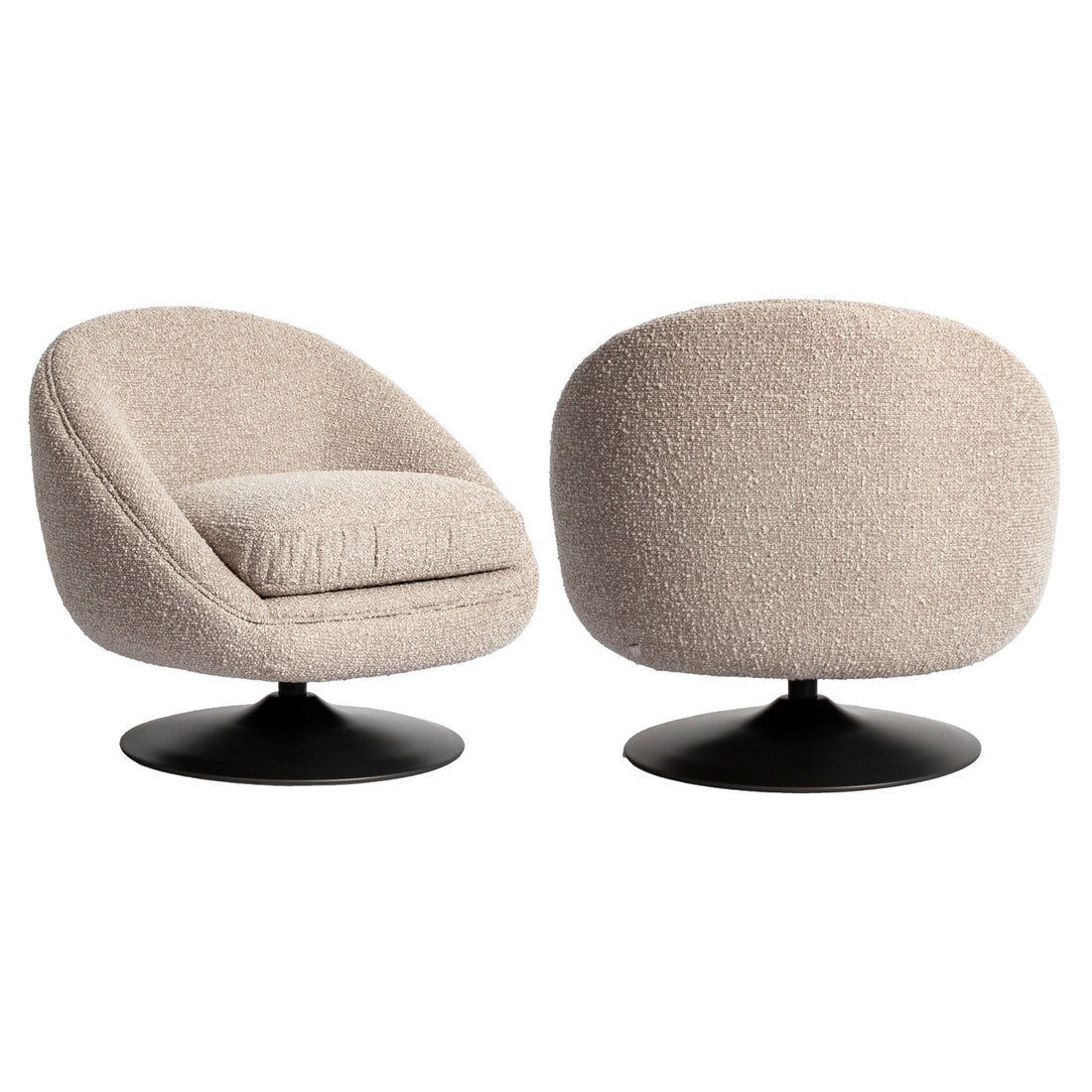 Richmond Interiors Lounge Stuhl Nodo natural chunky swivel Lounge Stuhl Richmond Interiors