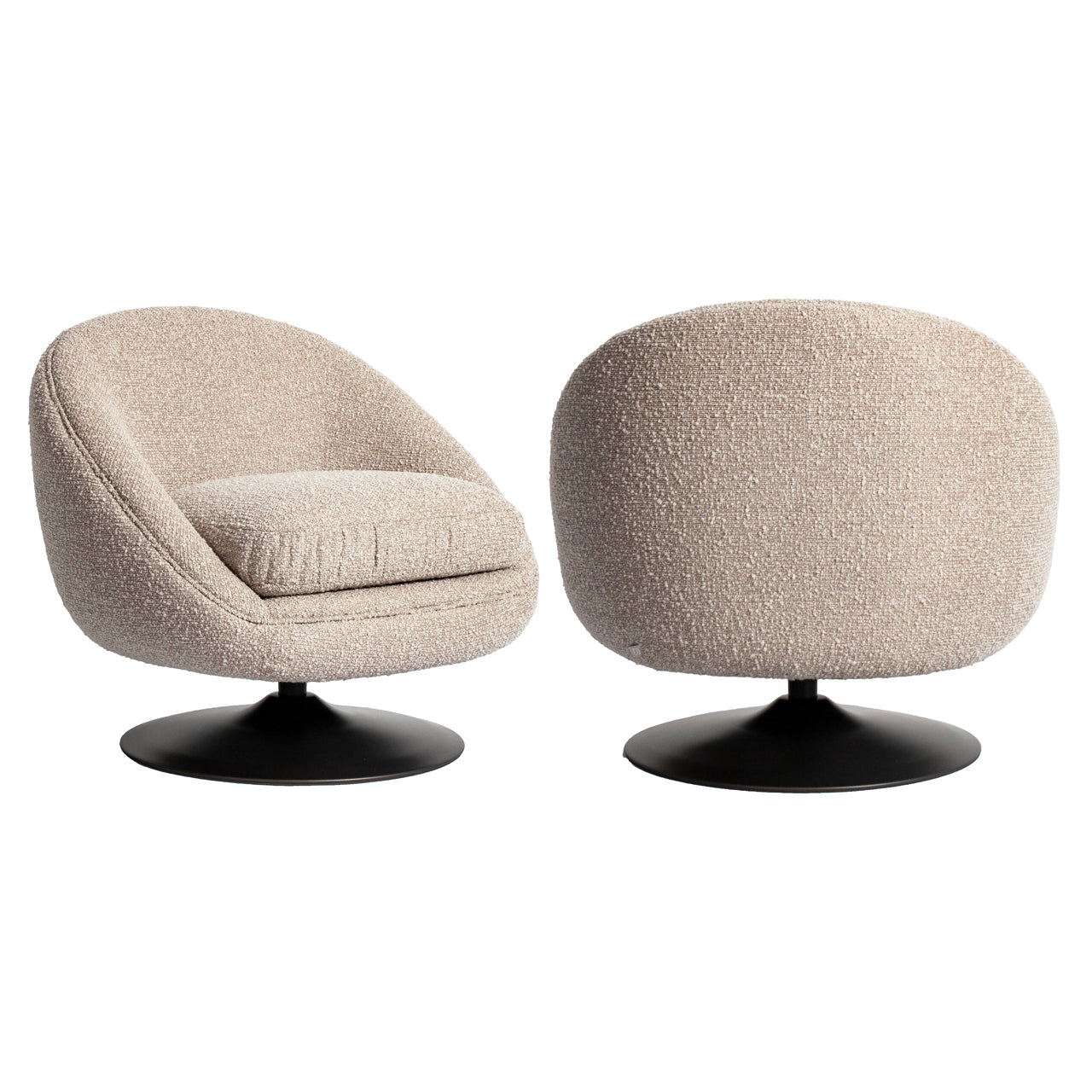 Richmond Interiors Lounge Stuhl Nodo natural chunky swivel Lounge Stuhl Richmond Interiors
