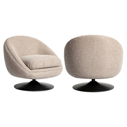 Richmond Interiors Lounge Stuhl Nodo natural chunky swivel Lounge Stuhl Richmond Interiors