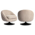 Richmond Interiors Lounge Stuhl Nodo natural chunky swivel Lounge Stuhl Richmond Interiors