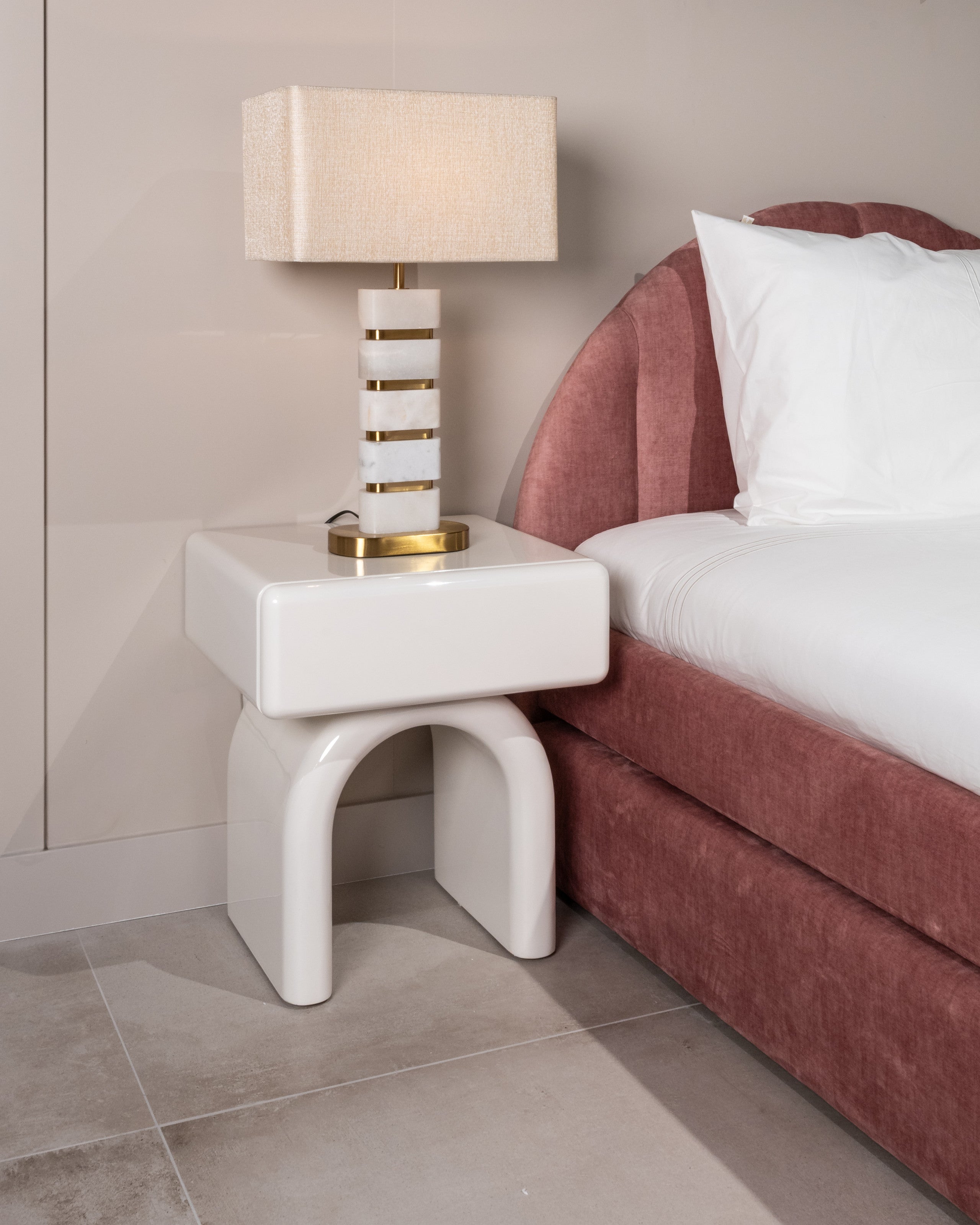 Richmond Interiors Nachttisch Bennet coconut milk 1-drawer Nachttisch Richmond Interiors