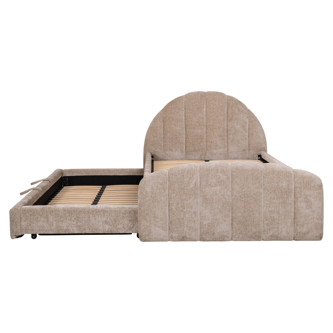 Richmond Interiors Bett Pixie clay chenille 120x200 with pull-out bed Bett Richmond Interiors