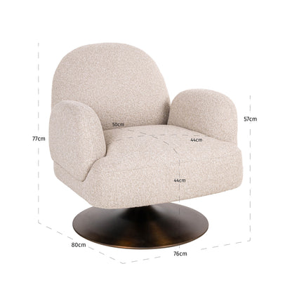 Richmond Interiors Lounge Stuhl Kagney biscotti swivel Lounge Stuhl Richmond Interiors