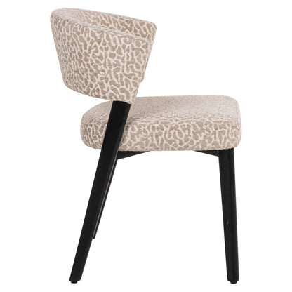 Richmond Interiors Esszimmerstuhl Zeno beige leopard Esszimmerstuhl Richmond Interiors