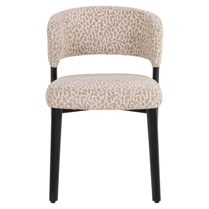 Richmond Interiors Esszimmerstuhl Zeno beige leopard Esszimmerstuhl Richmond Interiors