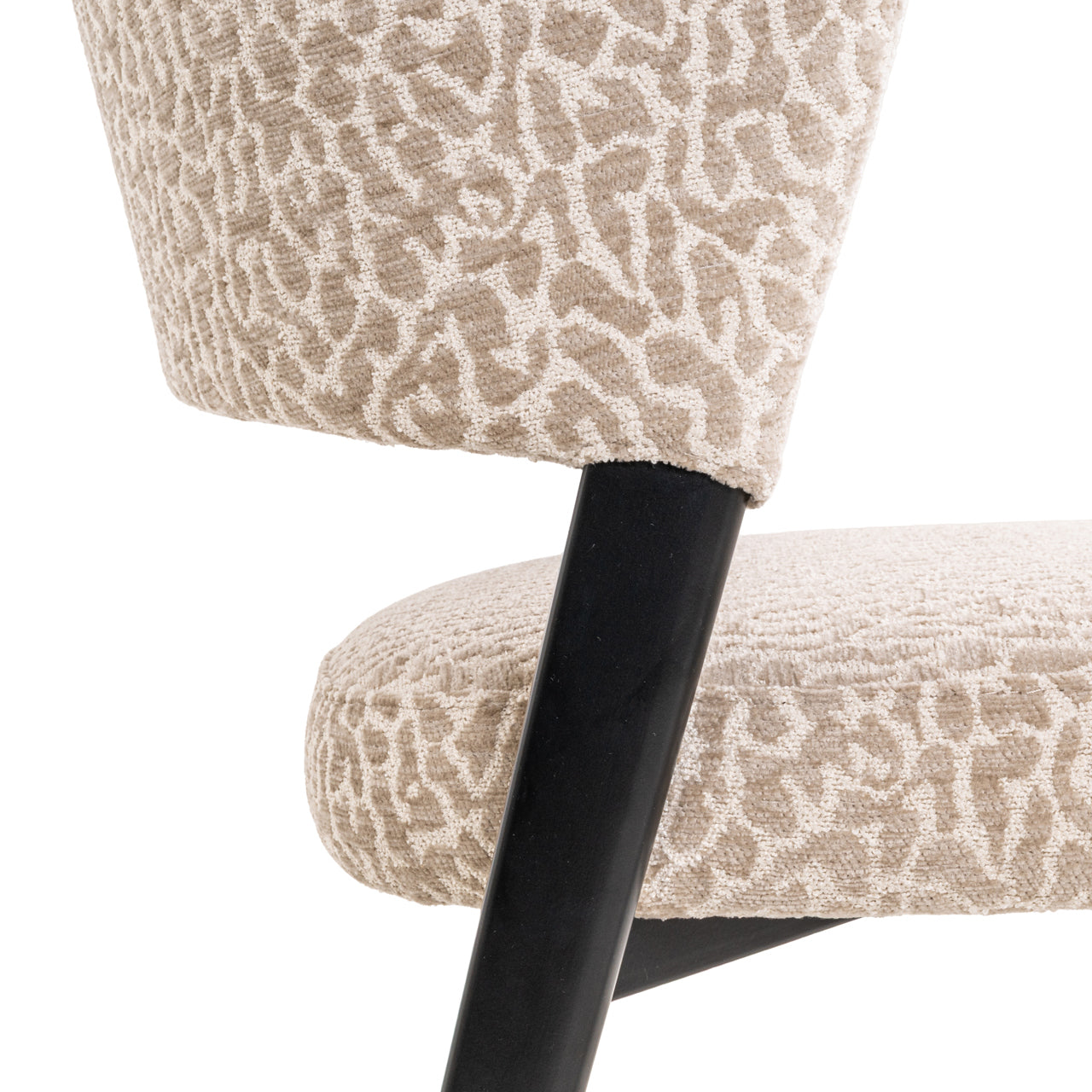 Richmond Interiors Esszimmerstuhl Zeno beige leopard Esszimmerstuhl Richmond Interiors