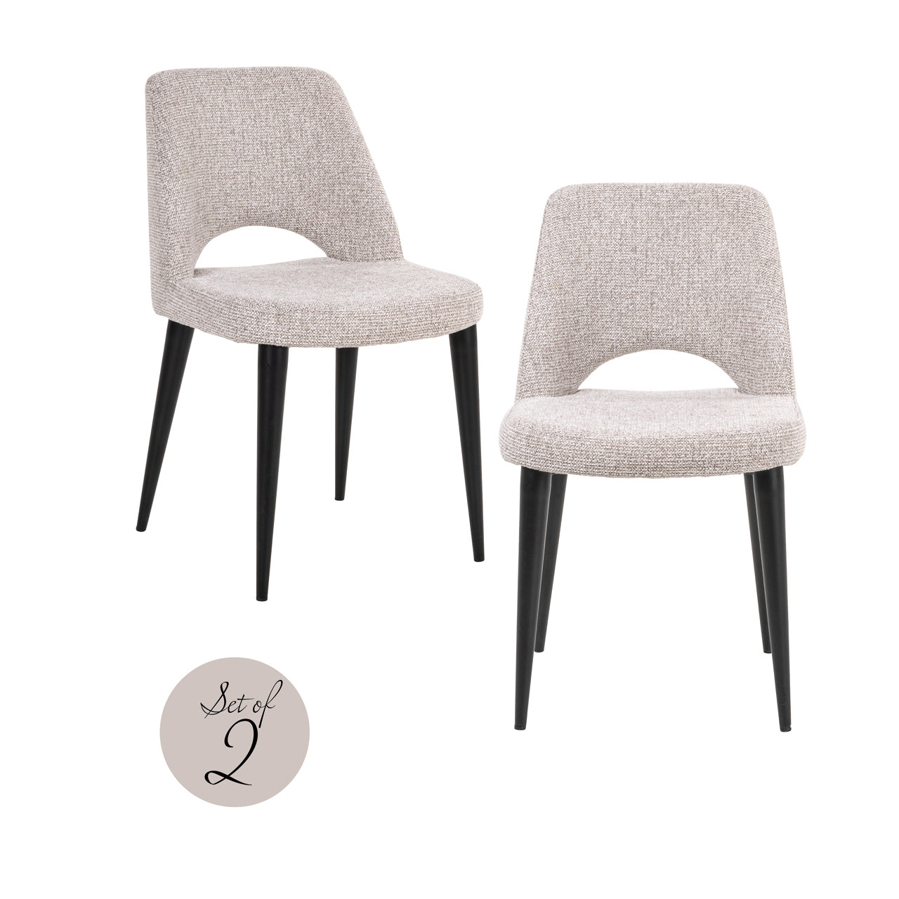 Richmond Interiors Esszimmerstuhl Tabitha natural fancy fire retardant (Set of 2) Esszimmerstuhl Richmond Interiors