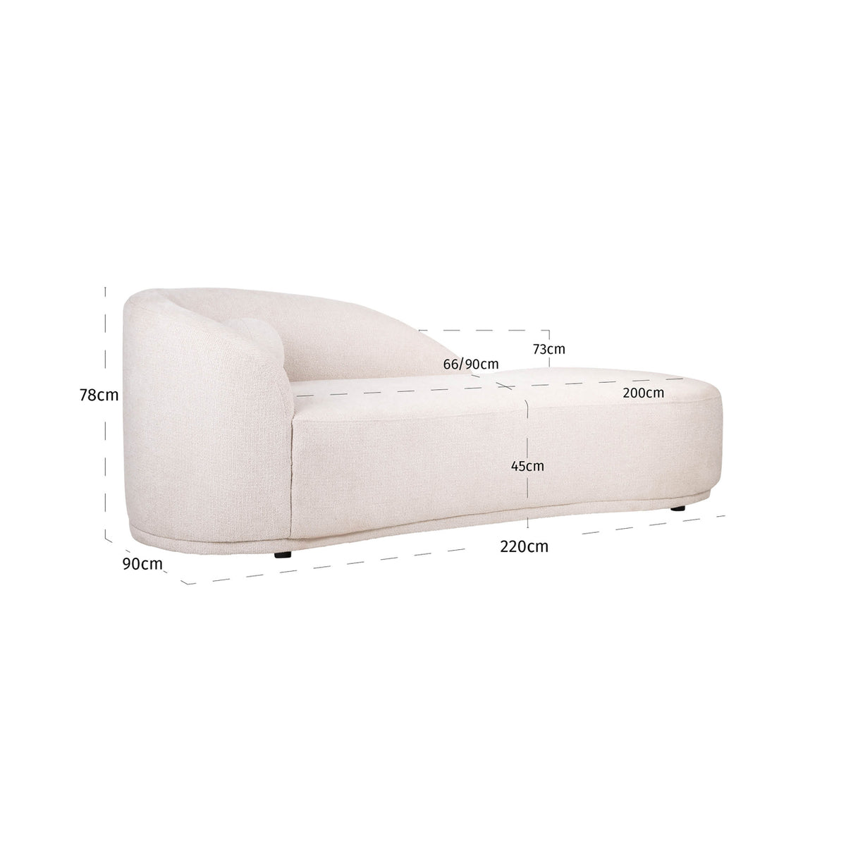 Richmond Interiors Sofa Emma cream fancy chaise longue Richmond Interiors