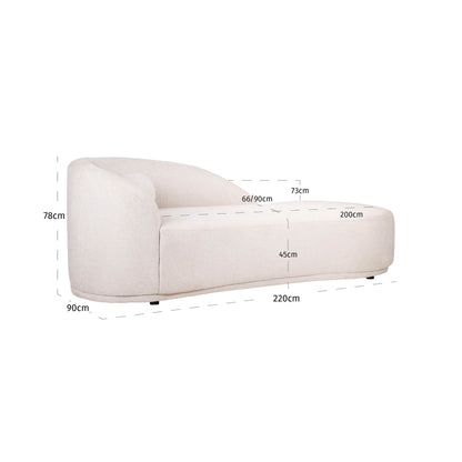 Richmond Interiors Sofa Emma cream fancy chaise longue Richmond Interiors