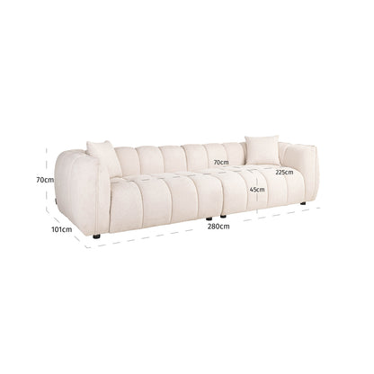 Richmond Interiors Sofa Jezebel cream fancy Sofa Richmond Interiors