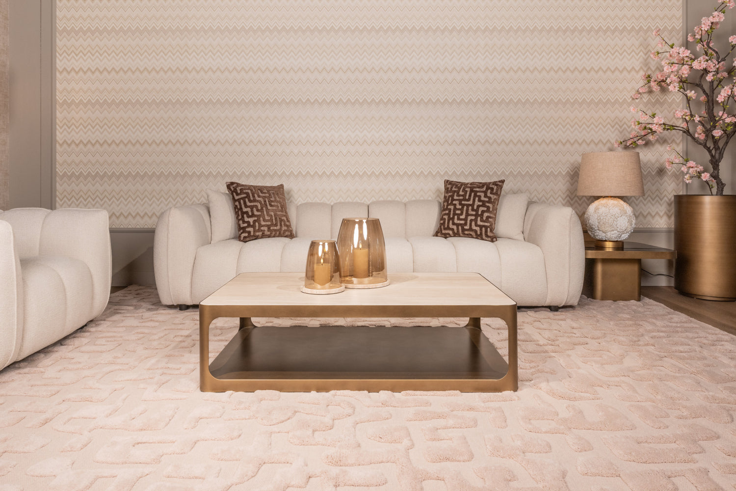 Richmond Interiors Kissen Ivy brown labyrinth Kissen Richmond Interiors