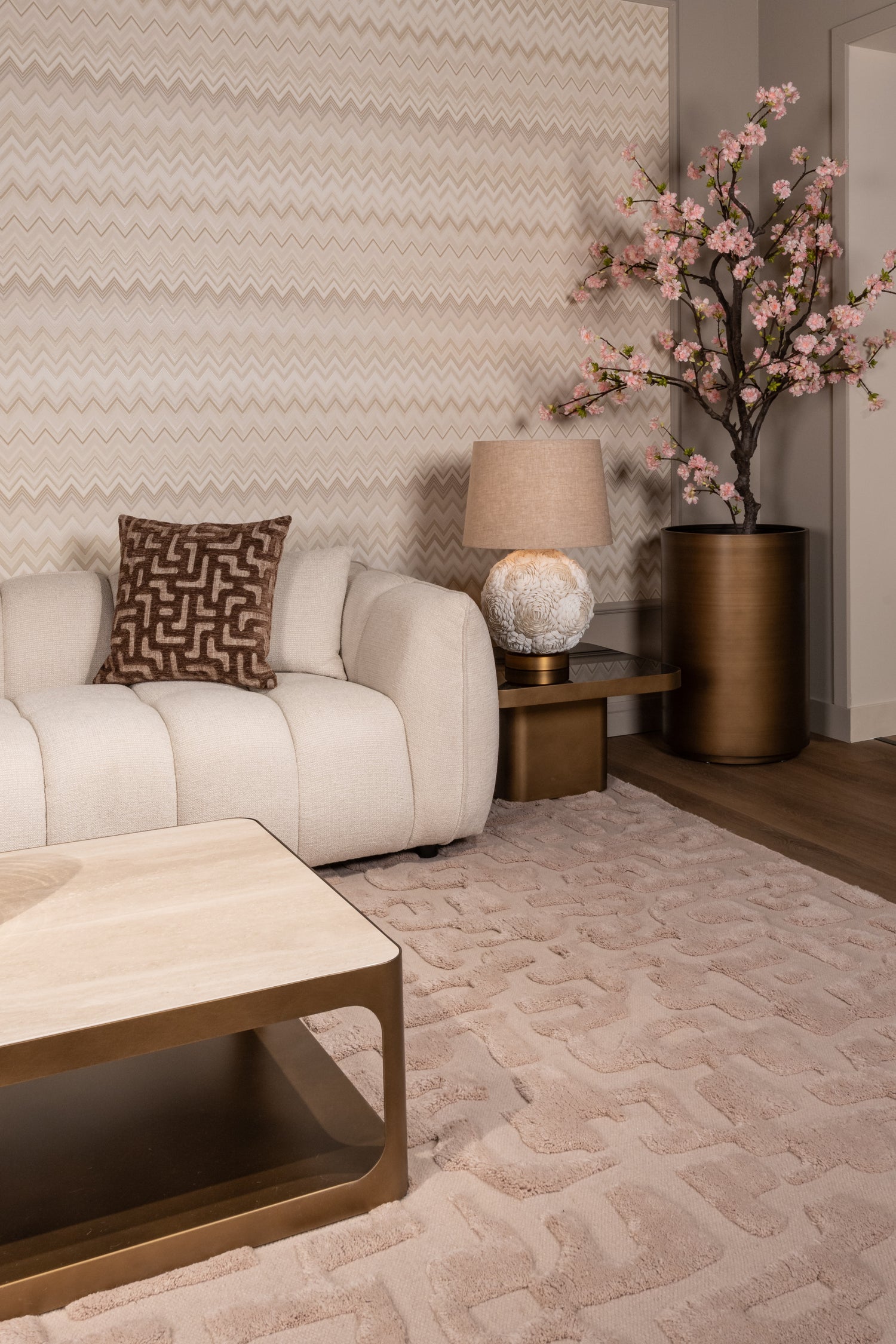 Richmond Interiors Couchtisch Claridge beige Couchtisch Richmond Interiors