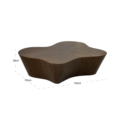 Richmond Interiors Couchtisch Quintino walnut Couchtisch Richmond Interiors