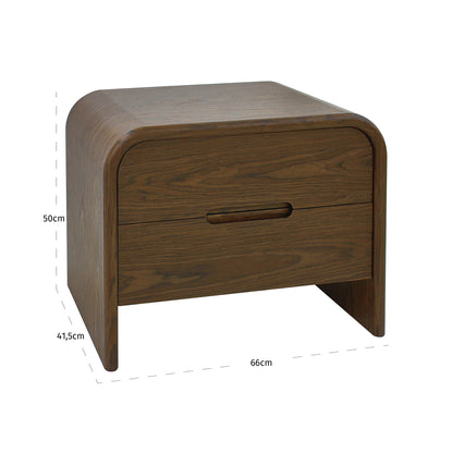 Richmond Interiors Nachttisch Bedford brown 2-drawers Richmond Interiors