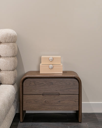 Richmond Interiors Nachttisch Bedford brown 2-drawers