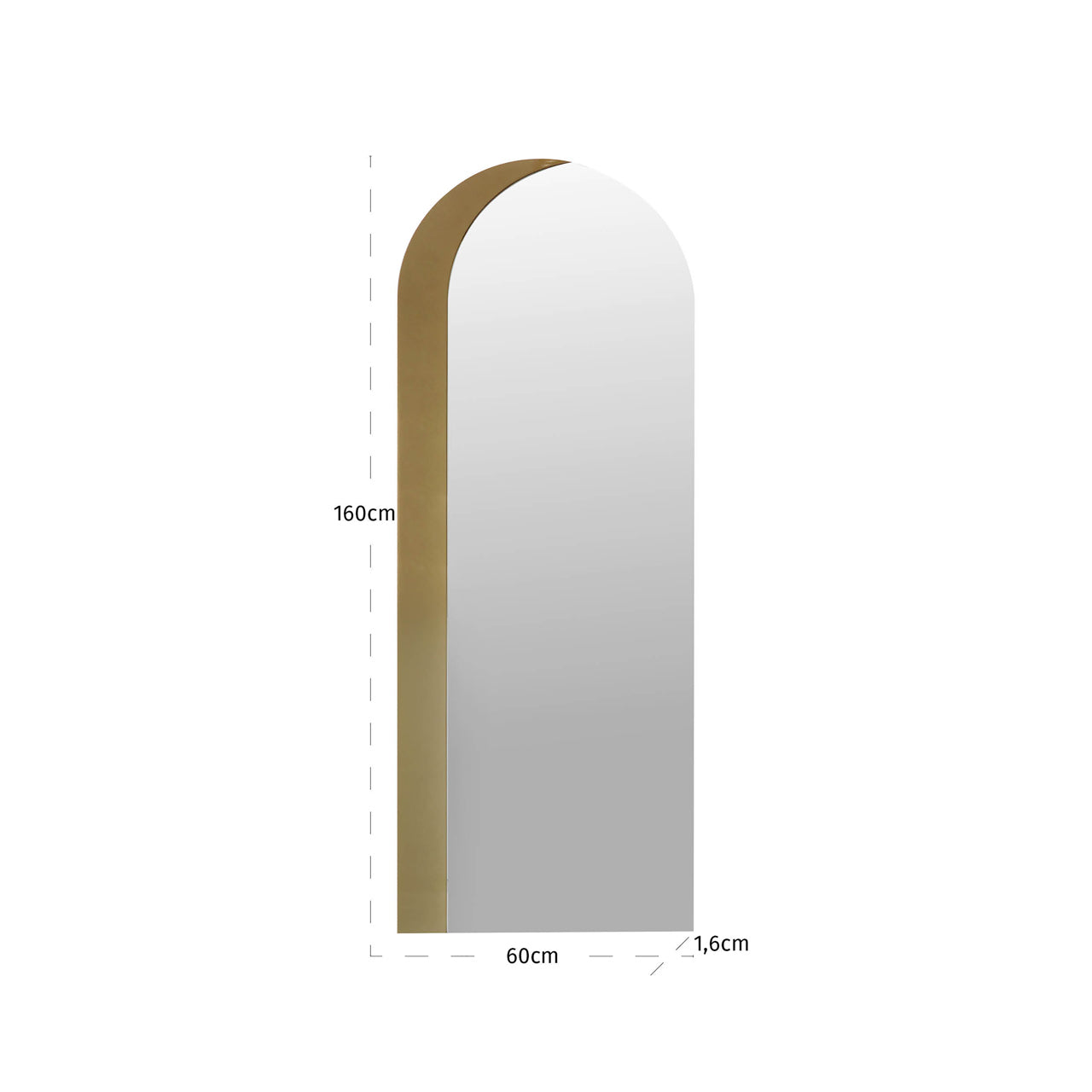 Richmond Interiors Spiegel Draven champagne gold Spiegel Richmond Interiors