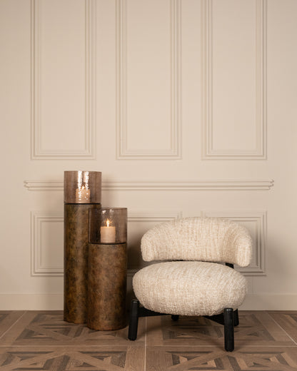 Richmond Interiors Lounge Stuhl Ornella beige angora Lounge Stuhl Richmond Interiors