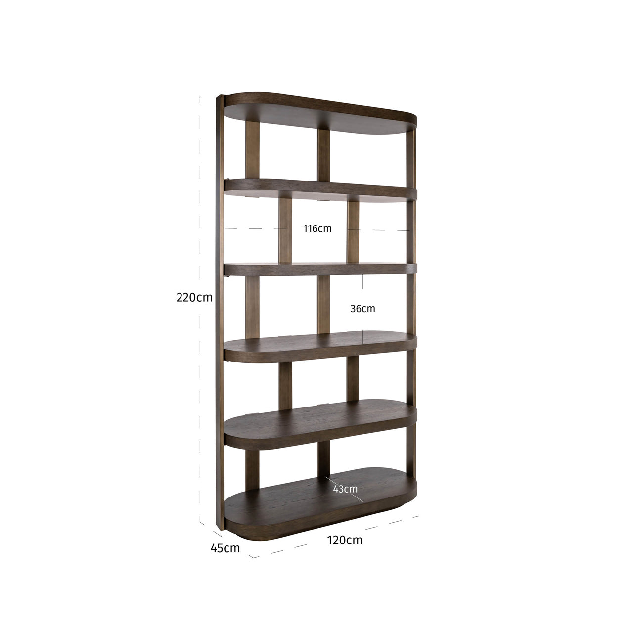 Richmond Interiors Vitrine Ellington brown Vitrine Richmond Interiors