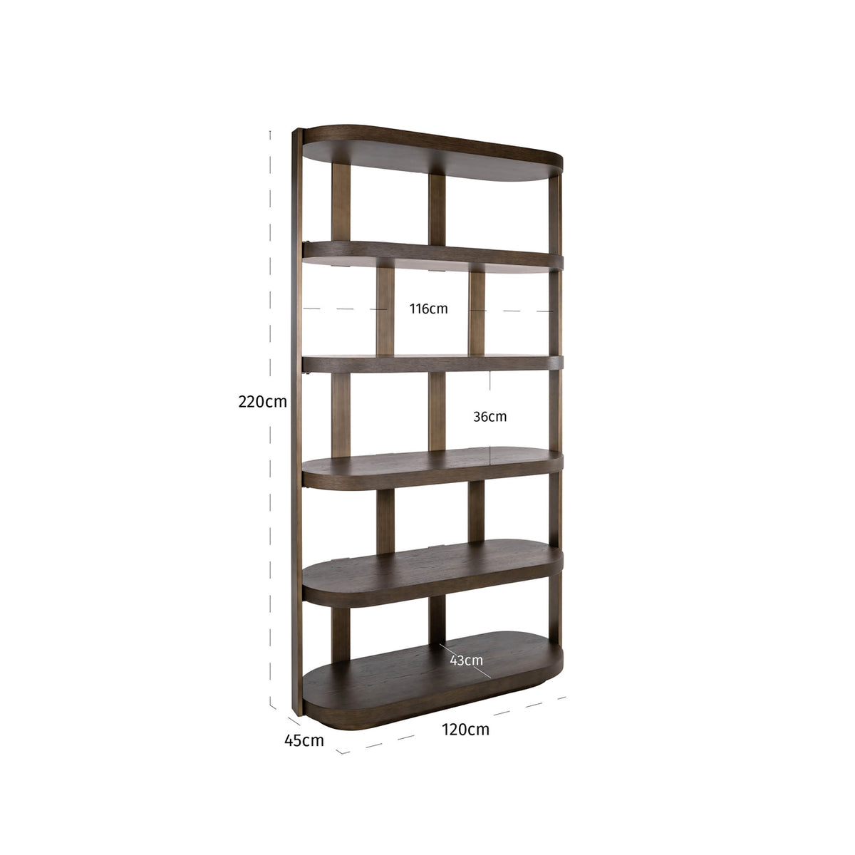 Richmond Interiors Vitrine Ellington brown Richmond Interiors