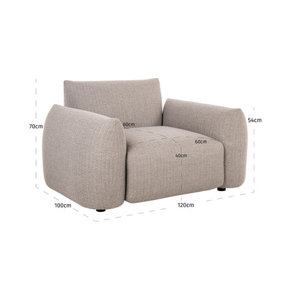 Richmond Interiors Outdoor Lounge Stuhl Dawson greige alpine Outdoor Lounge Stuhl Richmond Interiors