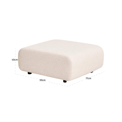 Richmond Interiors Garten Hocker &amp; Fußbank Dawson beige alpine Richmond Interiors