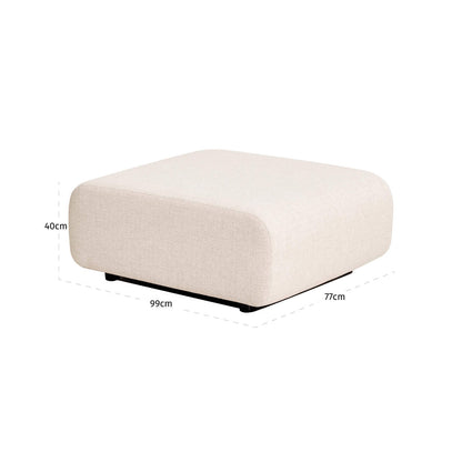 Richmond Interiors Garten Hocker &amp; Fußbank Dawson beige alpine Garten Hocker &amp; Fußbank Richmond Interiors