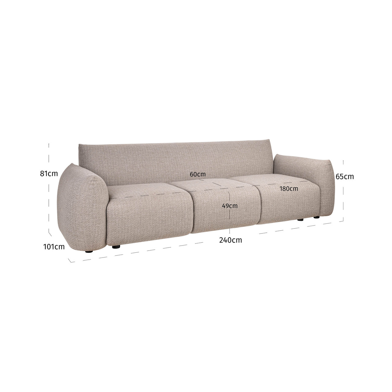 Richmond Interiors Garten Sofa Dawson greige alpine Garten Sofa Richmond Interiors